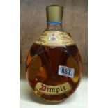 BOTTLE OF VINTAGE HAIG DIMPLE WHISKY WITH WIRE