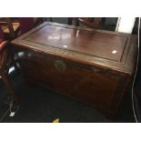 CAMPHOR WOOD BLANKET CHEST / STORAGE BOX