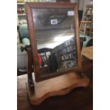 MAHOGANY SWING TOILET MIRROR