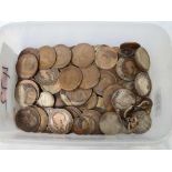 TUB OF CUPRO NICKEL & COPPER COINAGE