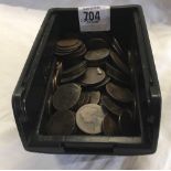 A TUB OF VICTORIAN G.B COINS