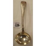 A GEORGE III SILVER SAUCE LADLE, LONDON 1875