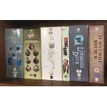 6 BOXED DVD, TV SERIES INCL; YES MINISTER, DAD'S ARMY, RISING DAMP ETC