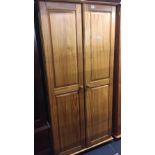 MODERN PINE DOUBLE WARDROBE BY JULIAN BOWEN 6ft HIGH X 2ft 9'' WIDE