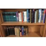 1 ½ SHELVES OF MAINLY HARDBACK BOOKS INCL; WINSTON CHURCHILL ETC