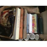 CRATE OF ROYAL MEMORABILIA, BOOKS, MUGS, VINTAGE EPHEMERA