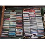 2 CRATES OF CD'S CLASSICAL, EASY LISTENING, ROCK, POP, JAZZ & BLUES