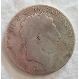 A GEORGE III SILVER CROWN 1818?