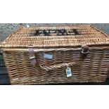 FORTNUM & MASONS WICKER PICNIC BASKET - NO CONTENTS