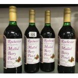4 BOTTLES OF ROCHESTER ORGANIC MULBERRY PUNCH