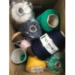 CARTON OF 12 MIXED CONES OF WOOL