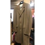 A CROMBIE OVER COAT SIZE 44 REGULAR