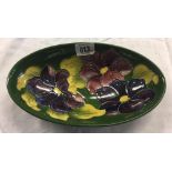 OVAL MOORCROFT DISH 9'' WIDE