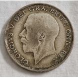 GEORGE V HALF CROWN 1921 (FAIR)