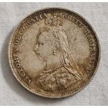 VICTORIAN SHILLING 1887 (GOOD)