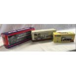 BOXED CORGI CLASSIC BRS ERF V TIPPER NEW IN BOX, A MORRIS PLATFORM TRAILER & SHEETED CRATE LOAD