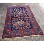 RED & BLUE PATTERNED RUG