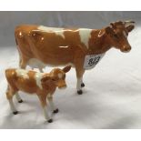 BESWICK GUERNSEY COW & CALF