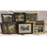 QTY OF FRAMED PICTURES & OIL PICTURES