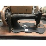 2 VINTAGE HAND SEWING MACHINES