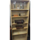 TALL MODERN BOOKCASE WITH 6 ADJUSTABLE SHELVES, 6ft 6'' TALL X 2ft 8'' WIDE