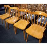 4 PINE KITCHEN CHAIRS