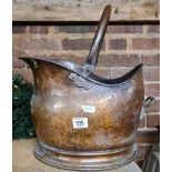 COPPER SWING HANDLE COAL BUCKET