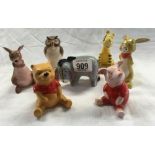 7 BESWICK FIGURES FROM THE WALT DISNEY COLLECTION INCL; TIGGER, POOH BEAR