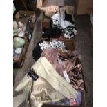 4 CARTONS OF MIXED CLOTHING, DRESSES, JACKETS ETC