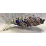 VINTAGE GLASS END OF DAY FISH 13'' LONG