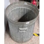 GALVANISED DUSTBIN - MINUS LID