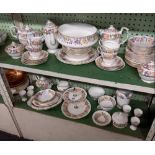 2 SHELVES OF HIGH QUALITY PARAGON BONE CHINA TEA & DINNERWARE, COUNTRY LANE PATTERN