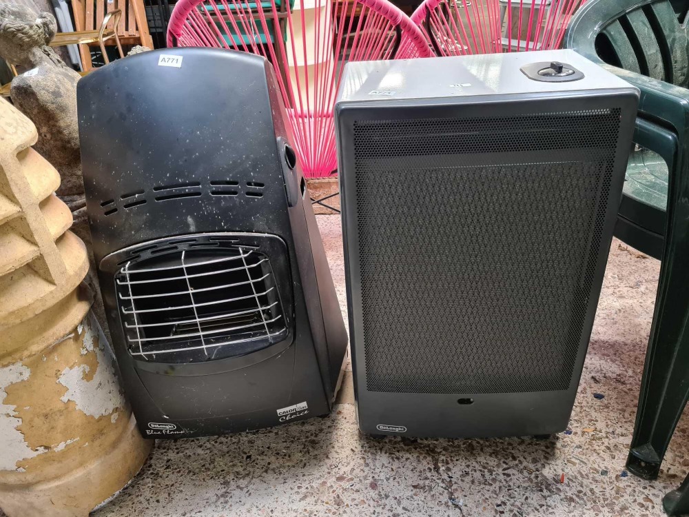 DELONGHI BLUE FLAME CALOR GAS HEATER & 1 DELONGHI FC85 CATALYTIC CALOR GAS HEATER, BOTH NO BOTTLES - Image 2 of 2