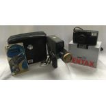 PENTAX ZOOM 70 CAMERA & A CANNON REFLEX ZOOM 8, CAMERA IN CASE