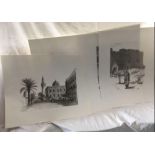 3 FOLIO'S LIMITED EDITION DRAWING PRINTS OF NORTH AFRICAN SCENES