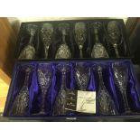 2 BOXES OF 6 ROYAL DOULTON FINEST CRYSTAL WINE GLASSES