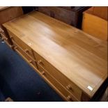 4 DRAWER PINE EFFECT CABINET