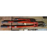 2 BOLT CROPPERS, 1 - 36'' & 1 - 18''