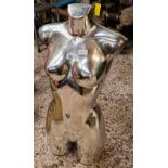 SHINY FEMALE FIGURE DISPLAY TORSO