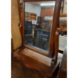 MAHOGANY TABLE TOP SWING MIRROR