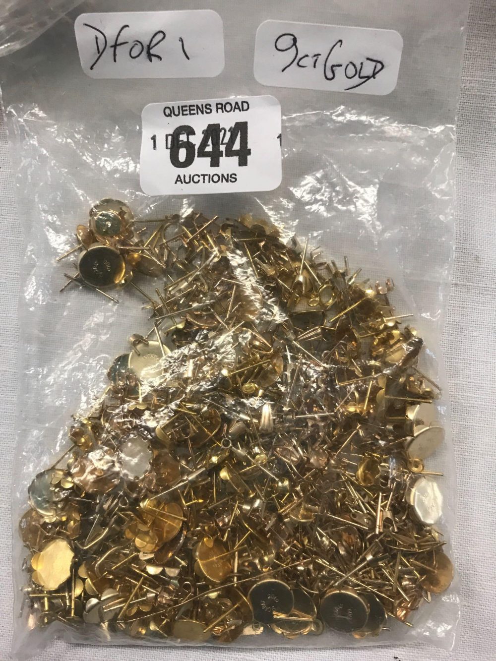 BAG OF 9ct GOLD JEWELLERY ITEM, APPROX 97g