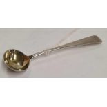 A GEORGE III SILVER SALT SPOON, LONDON 1804 ELEY & FERN