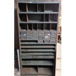 GREY METAL MULTI DRAWER MECHANICS SPARE PARTS UNIT