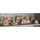 COLLECTION OF 9 COALPORT COTTAGES