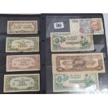 TWO SHEETS OF FOREIGN NOTES