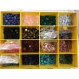 BOX OF VARIOUS SEMI PRECIOUS GEMSTONES, CAMEO'S & GEMSTONES