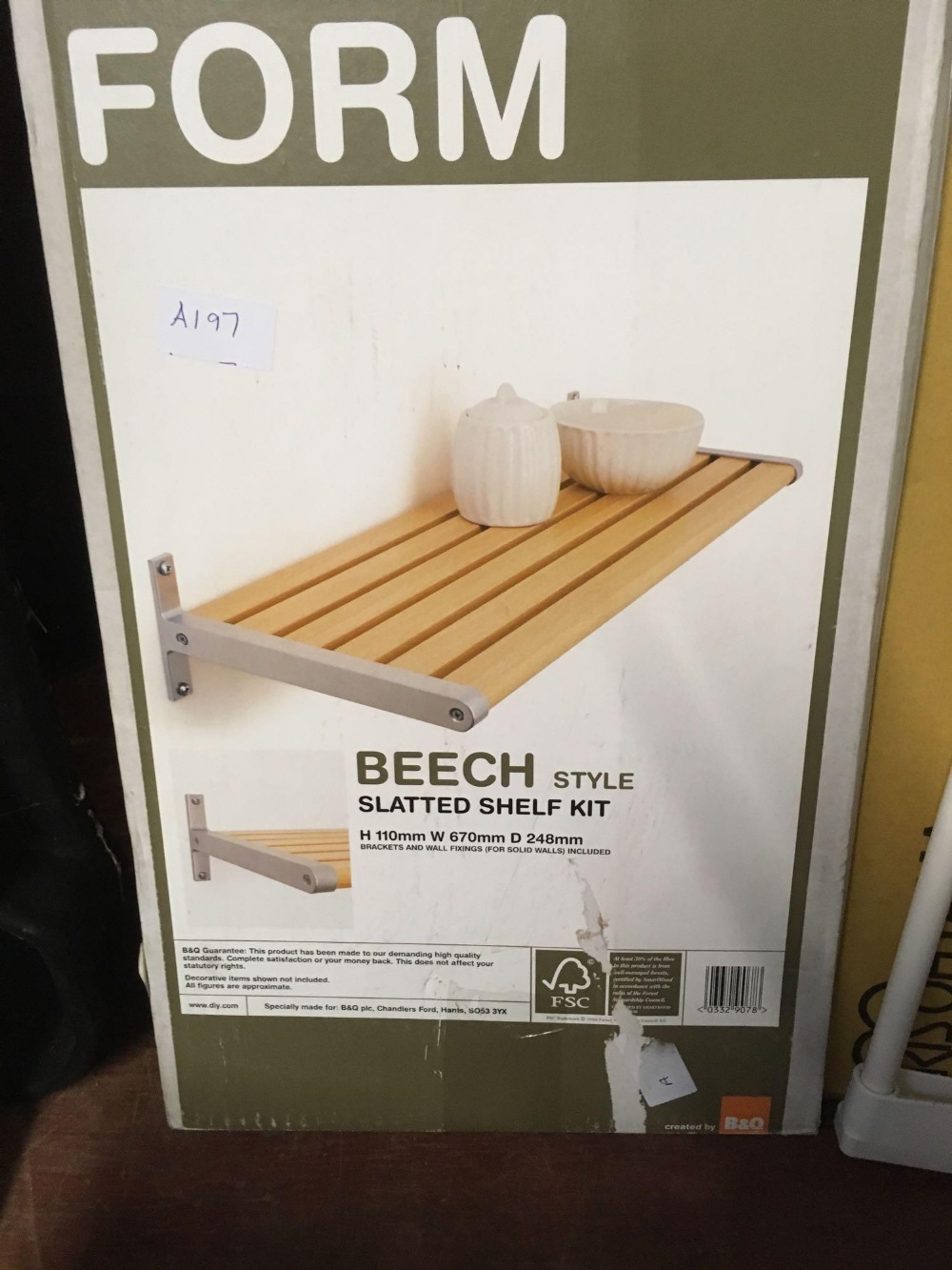 BEECH STYLE SLATTED SHELF KIT & 2 EXTENDING SHELVES IN BOXES - Image 2 of 3