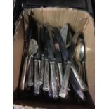 CARTON OF MISC TABLE CUTLERY