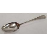 A GEORGE III SILVER TABLE SPOON, LONDON 1800 BY R.C