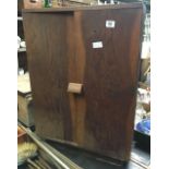 NARROW 2 DOOR OAK CABINET